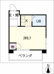 プレアール名古屋原【4階】の間取り