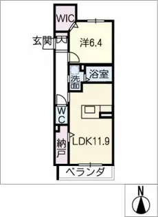 ミグランスⅡ【2階】の間取り