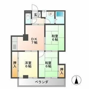 第2カーサENSHO【3階】の間取り