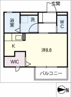 WHITE HAPPINESSA棟【1階】の間取り