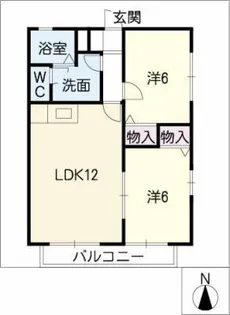 COTTAGE.K【2階】の間取り