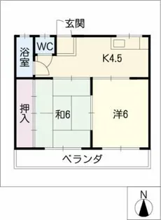 ハイツ小碓【3階】の間取り