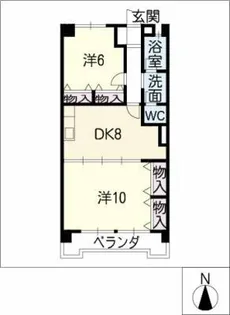 サンパティーク小碓【2階】の間取り