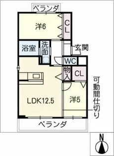 ウィンドウズⅩ【2階】の間取り