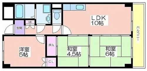 フローレンス吉田【1階】の間取り