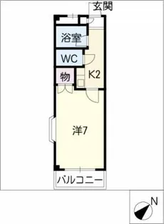 ドミネンス曲尺手【2階】の間取り