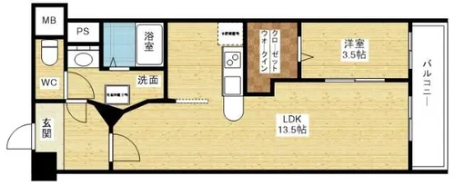 COCOMARINI【1階】の間取り