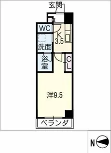 ゼフィール大曽根【3階】の間取り