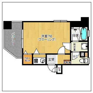 ダイナコート六本松III【2階】の間取り