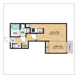 バーンメアオ クシュ【1階】の間取り