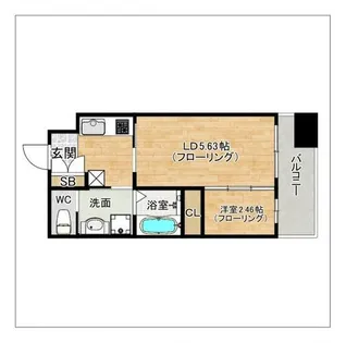 グランフォーレ薬院南【802号室】の間取り