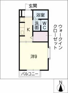 メゾン・ラポール J棟【1階】の間取り
