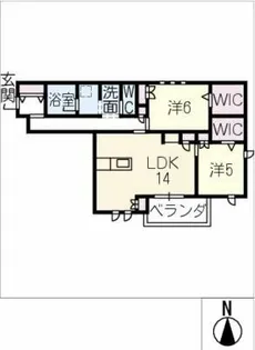 すず雅【2階】の間取り