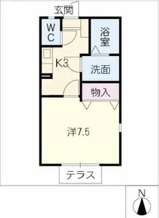 サニーコート【1階】の間取り