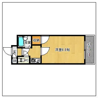 マンションキャッスル【805号室】の間取り