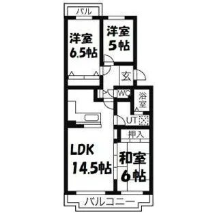 オーク・ヒルズ川名山【2階】の間取り