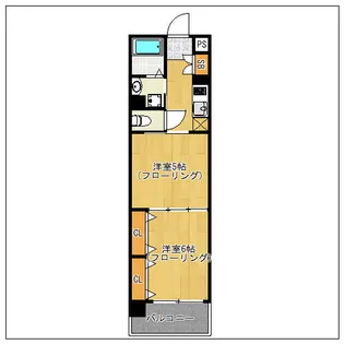 リファレンス箱崎【2階】の間取り