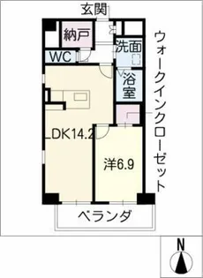 ラマルティーヌ【7階】の間取り