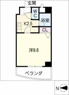 パセオ・ミヤ【6階】の間取り