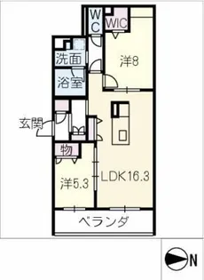 キルシュバオム55【2階】の間取り