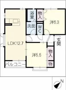 エランドール【1階】の間取り