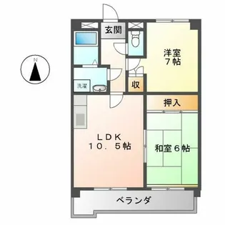 新橘ビル【302号室】の間取り