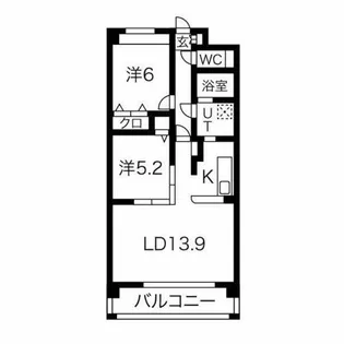 フォルテ茶屋ヶ坂【2階】の間取り
