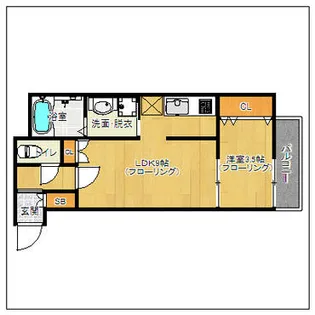 スクエアパーク【1階】の間取り