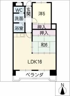 シャンポール鴻の巣【2階】の間取り