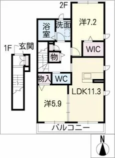 マノワールステラ【2階】の間取り