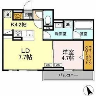 リエート【3階】の間取り