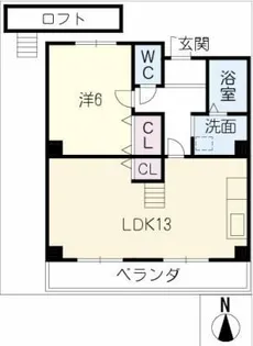 三幸マンション【4階】の間取り