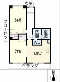 三幸マンション【2階】の間取り