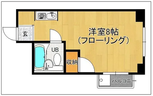 メリーメイト二日市【305号室】の間取り