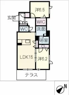アンビエラ八事【1階】の間取り