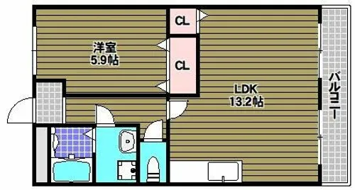 メルヴェール【2階】の間取り