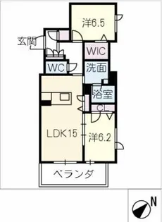 アンビエラ八事【2階】の間取り