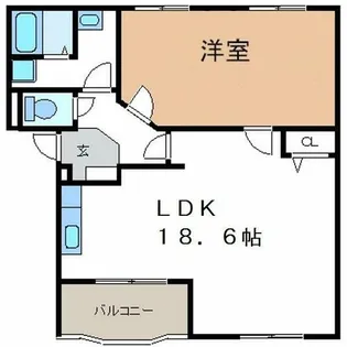 Freedom【202号室】の間取り