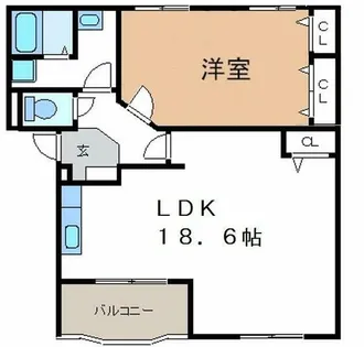 Freedom【202号室】の間取り