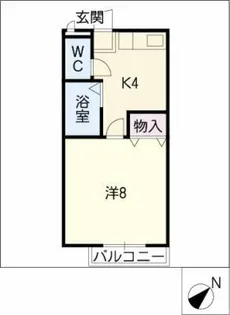 パークサイド左京山【1階】の間取り