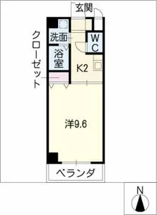 元八事壱風館【3階】の間取り