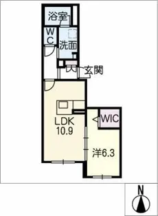 シャーメゾンとき【1階】の間取り