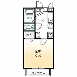 リベルテコートY’s【2階】の間取り