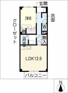 ベルバランセ鷹【2階】の間取り