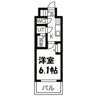 メイクスWアート今池Ⅲ【7階】の間取り