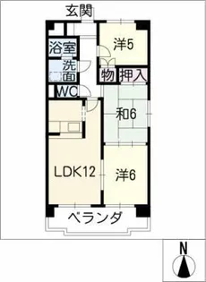 シャロウェルプリモ【4階】の間取り