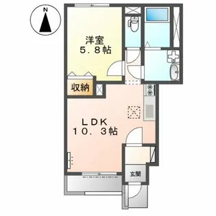 Rise【1階】の間取り