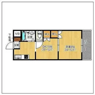 ウイングロード井尻【306号室】の間取り