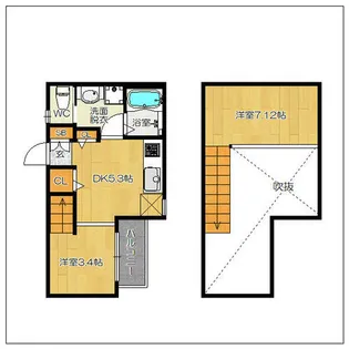 DreamStage吉塚Celeste(セレスト)【105号室】の間取り