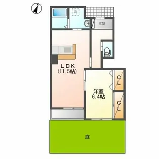 エルシャトーⅡ【1階】の間取り